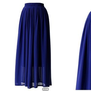 Chicwish blue skirt